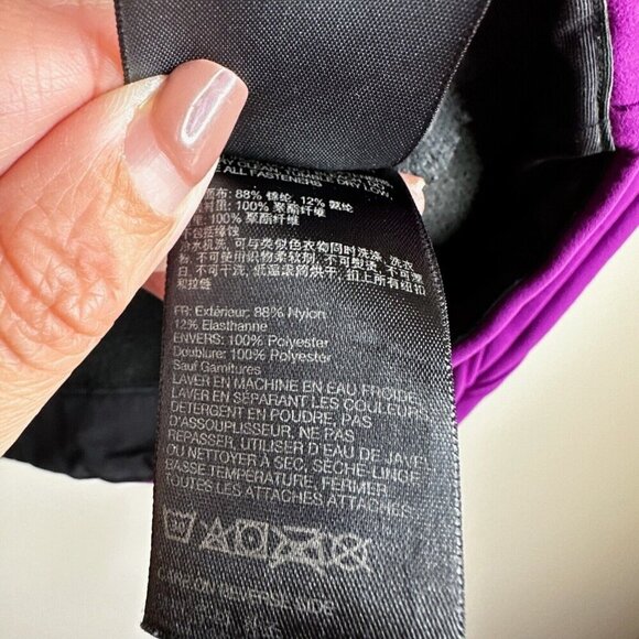 Marmot Jacket Womens Sz XS Purple Black Fleece Lined Softshell Outdoor Full Zip - Picture 9 of 13